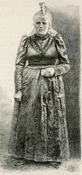 Donna di Loški in abito tradizionale